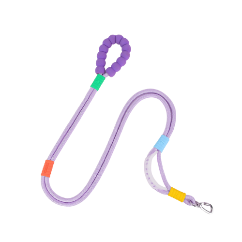 Dual-Section Braided Dog Walking Leash with colorful foam handle Dual-Section Braided Dog Walking Leash with colorful foam handle