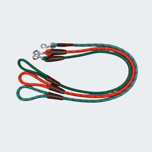 Highly reflective Dog rope lead luxury Leather Custom Highly reflective Dog rope lead luxury Leather Custom