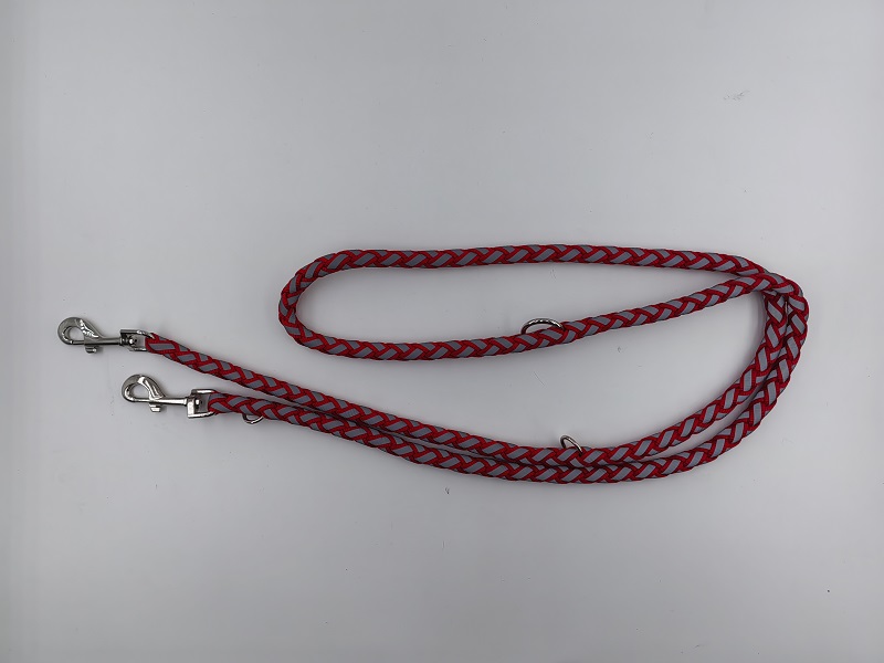 Adjustable reflective braided dog rope leash Adjustable reflective braided dog rope leash