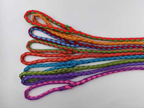 Hand made braided Mixcolor strong dog Traction leash