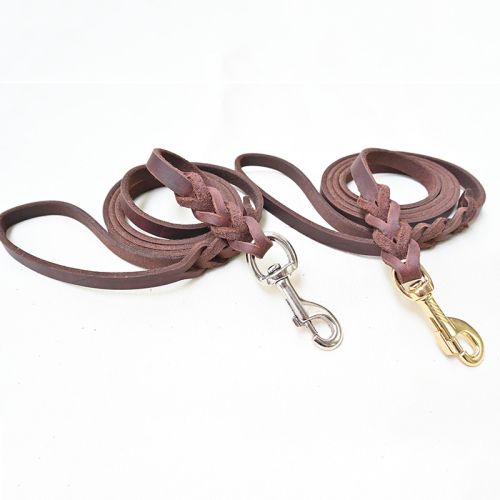 Wholesale Luxury Braided Heavy Duty Leather Dog Leash for Training Wholesale Luxury Braided Heavy Duty Leather Dog Leash for Training