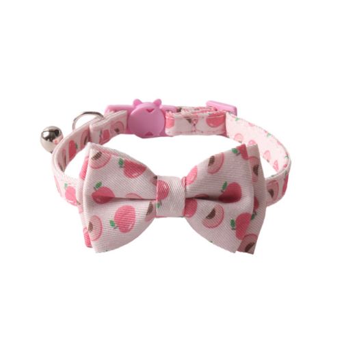 Custom Printing cat collar bowtie bandana set with bell