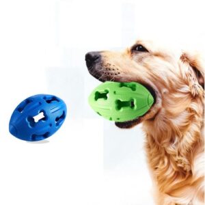 Pet Rugby Dog Toy Relieving Fun Tour Leakage Ball Grinding Teeth Tough Chew