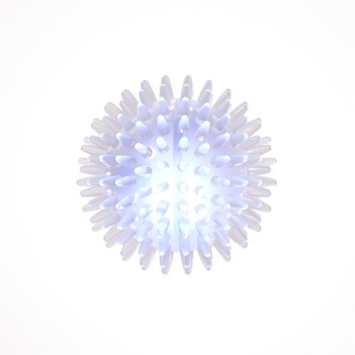 Interactive Pet chew Toy with Sounds Grinding teeth bite resistant TPR hollow long burr ball