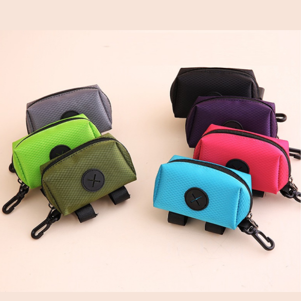 Waterproof Portable Dog Waste Bag Holder friendly for Walking, Hiking & Travel