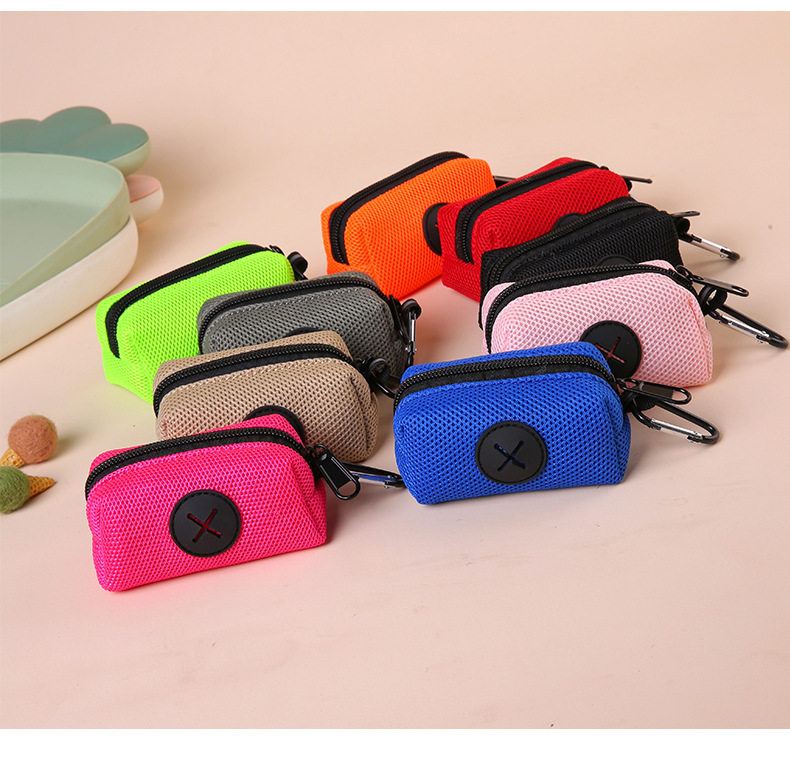 Multi-Color Lightweight Portable Dog Poop Bag Holder for Leash