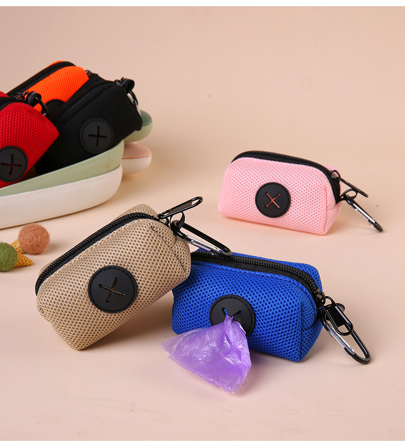 Multi-Color Lightweight Portable Dog Poop Bag Holder for Leash