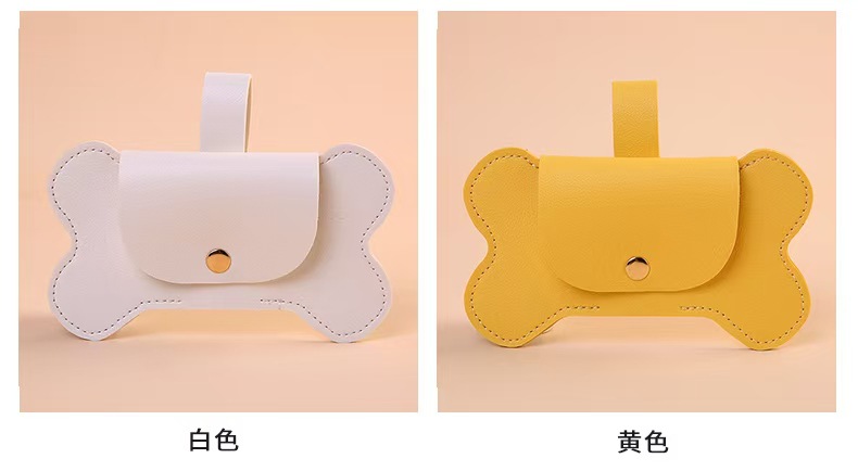 Portable Bone Design Dog Waste Bag Holder - Easy to Attach & Use